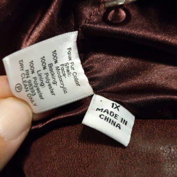 Bradley Bayou Rose Leather and Faux Fur Collar/lining Jacket - Picture 5 of 15